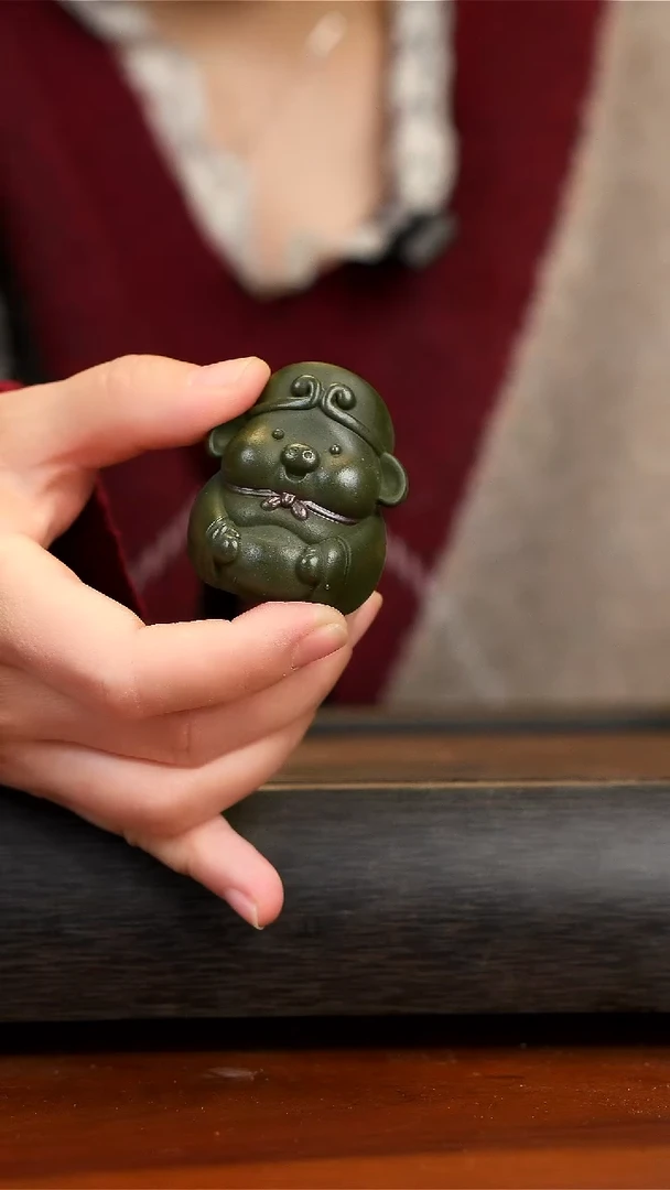 【闪购商品】紫砂茶壶绿泥猪八戒