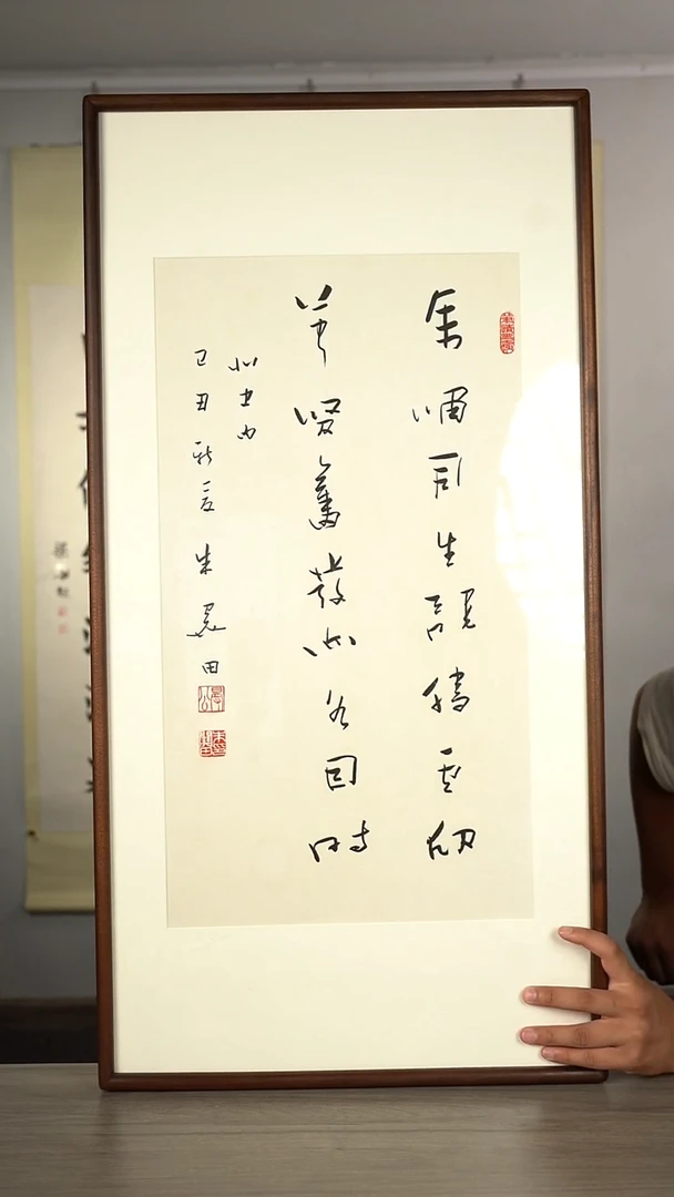书法朱gt老师 多字 带框
