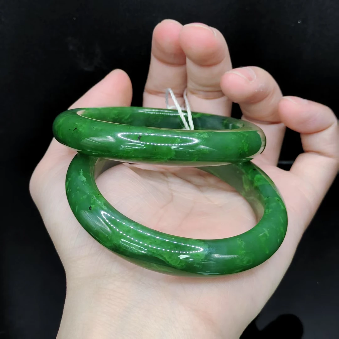 【老三珠宝】和田玉宽条手镯Y36【多样性发其一】圈口52-64mm