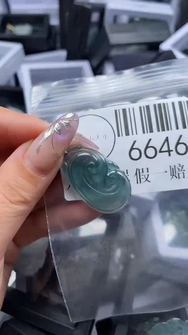 吊坠(不含链)未镶嵌翡翠6646