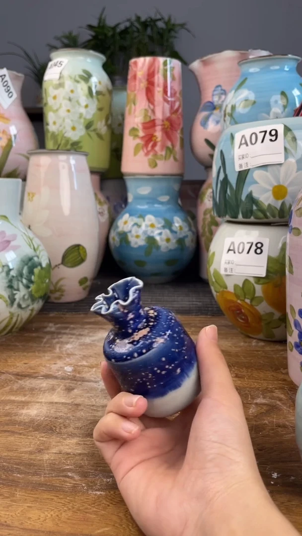 摆件景德镇高温陶瓷花瓶