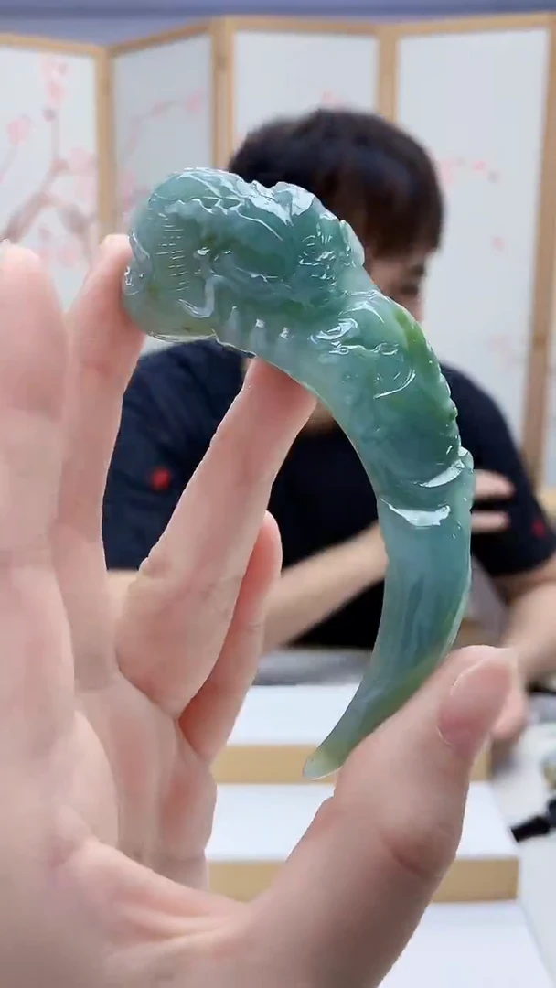 未镶嵌定制翡翠4868ry-毛货挂件57