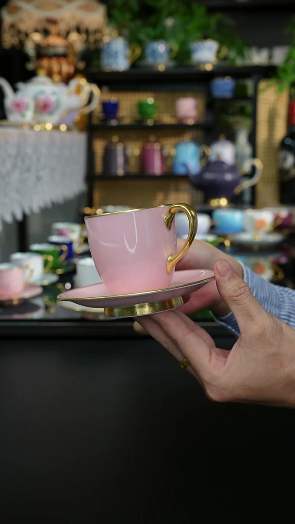 2等品手工粉色咖啡杯，，，，，，，