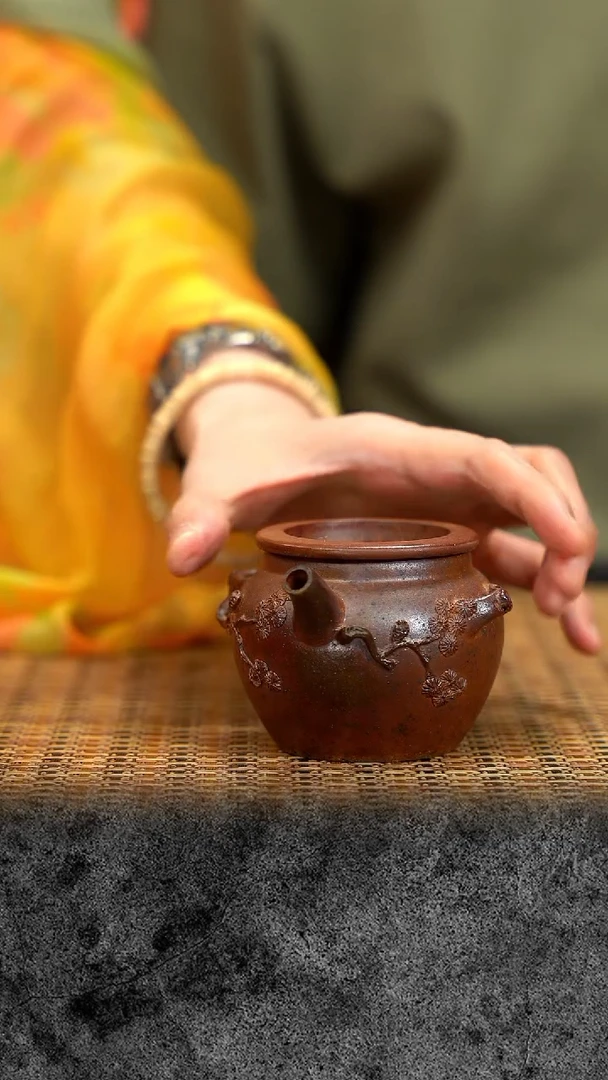 茶壶紫砂紫砂 宜兴紫砂 ZB  柴烧  松桩蛋包