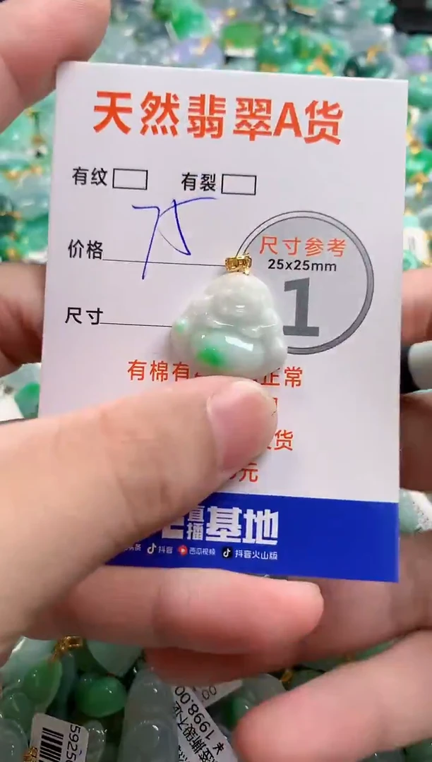 颈饰18K金镶嵌翡翠13005311