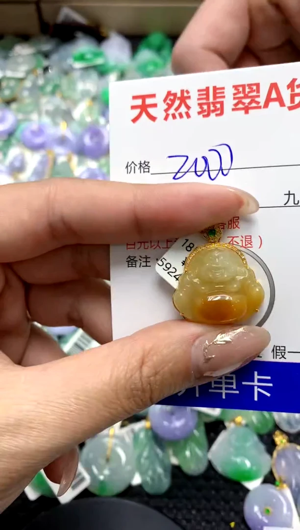 【闪购商品】翡翠颈饰18K金镶嵌111111111