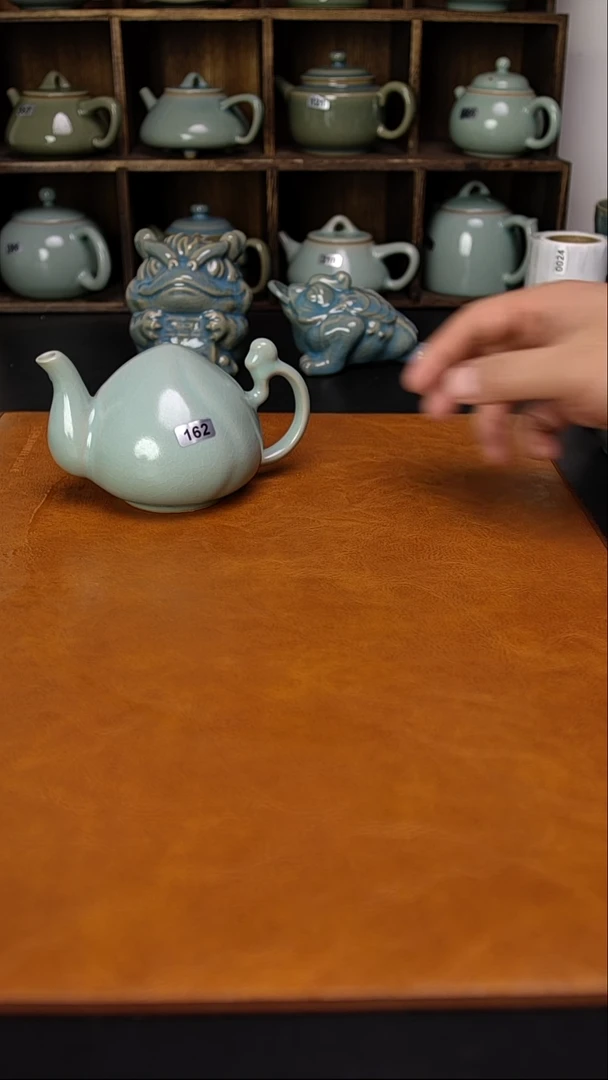 瓷片原矿汝瓷茶杯倒流壶