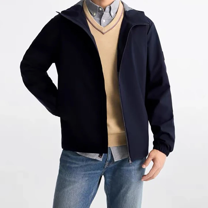 宝丫轻奢  T男式户外休闲防泼水运动连帽夹克外套W158