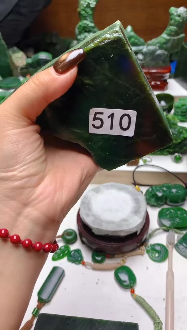 未镶嵌和田玉珠宝半成品1