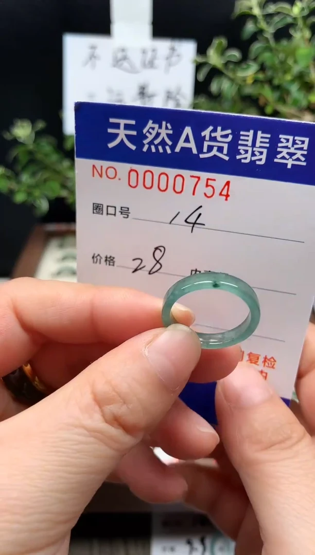 未镶嵌戒指翡翠14#
