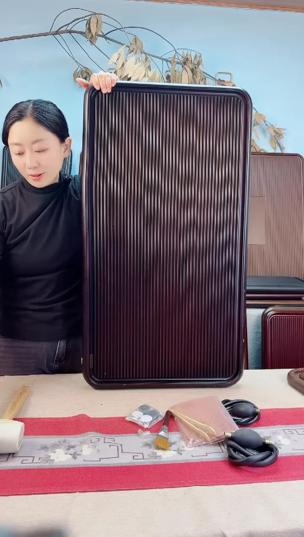 超千川黑胡桃色款式茶盘90*50*5