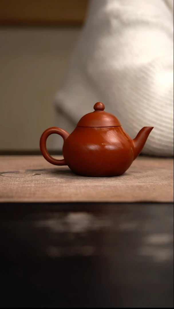 【闪购商品】紫砂茶壶梨形壶朱泥115cc