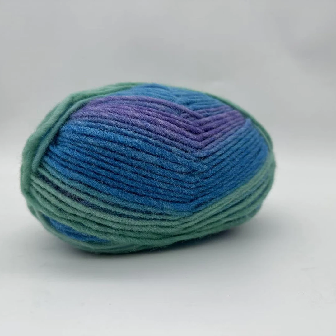 段染羊毛线100羊毛条中粗线(一份三团6两）