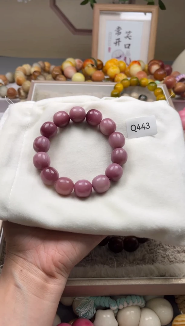 白玉菩提手串诺*WQ443枣珠16mm一串通货
