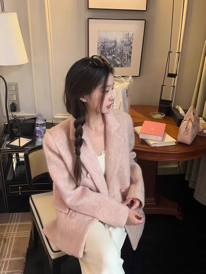 2014女装针织毛呢外套554小香风气质网红轻奢时尚百搭宽松名媛