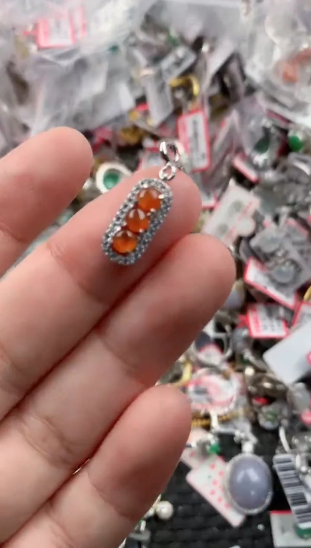 银S925镶嵌戒指翡翠111   4