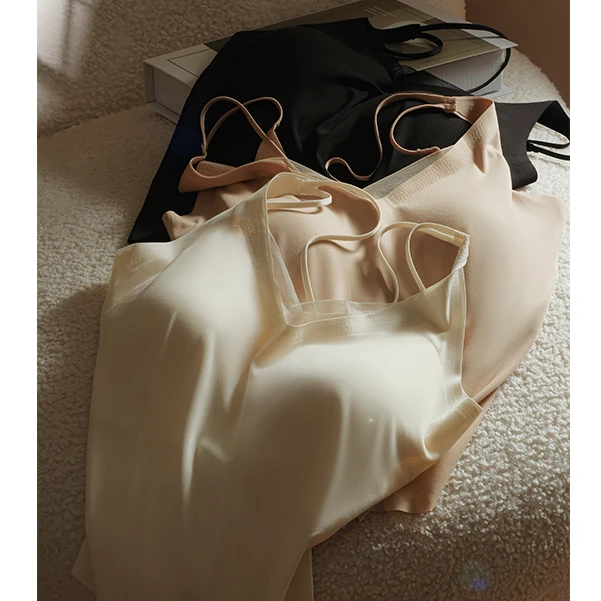 XR【甜心】夏季新款爆款无痕网纱V领镂空美背背心 K-JP6219