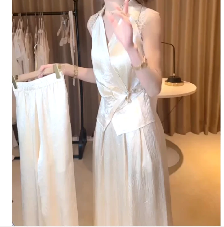 2025夏季新款网红同款洋气韩版爆款上衣时尚裤子休闲两件套sa