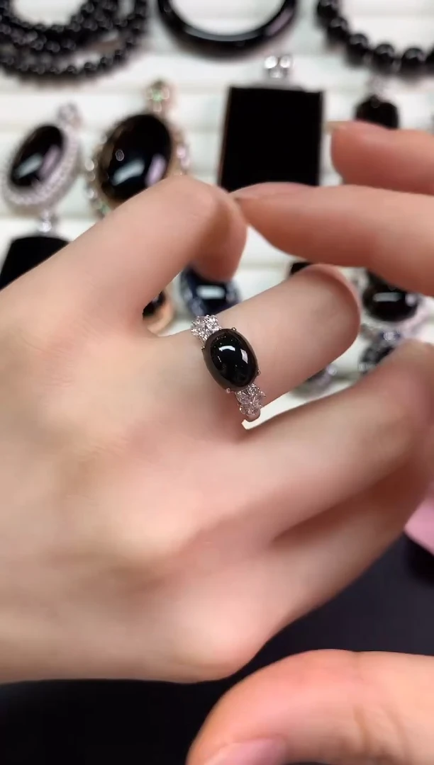 翡翠戒指18K金镶嵌D341|3800