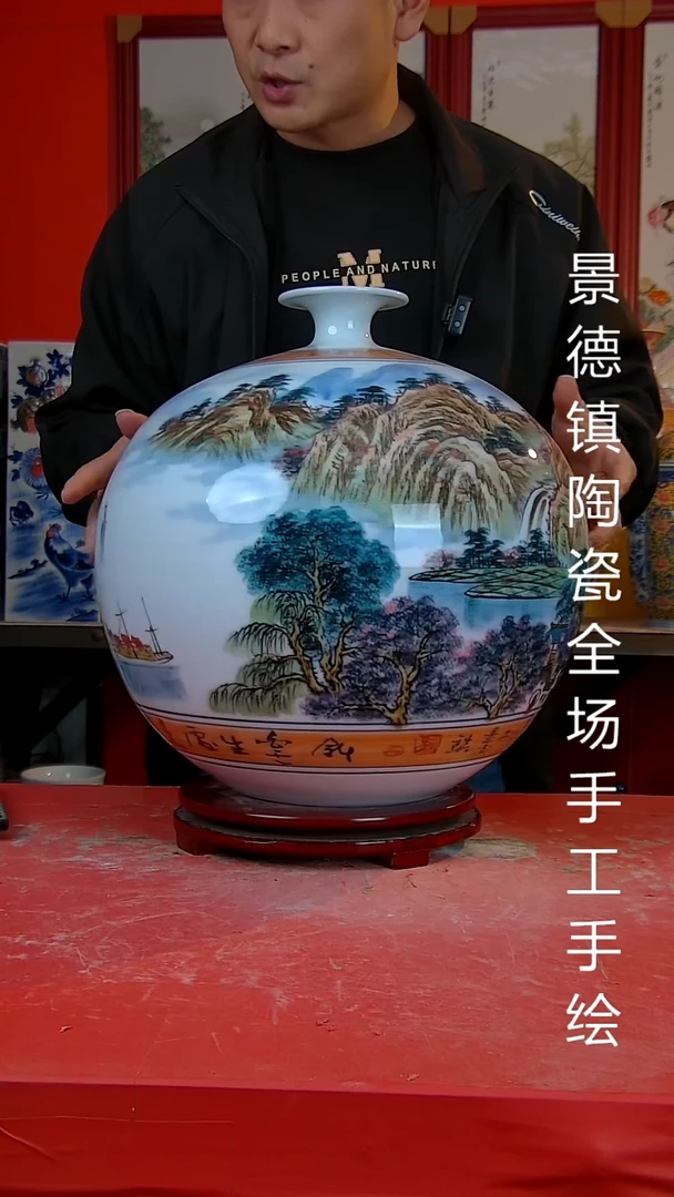 摆件陶景德镇陶瓷 全场手工手绘