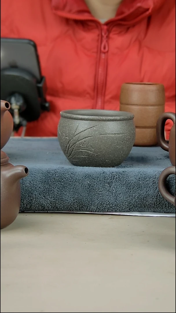 茶壶紫砂200蟹壳清杯子