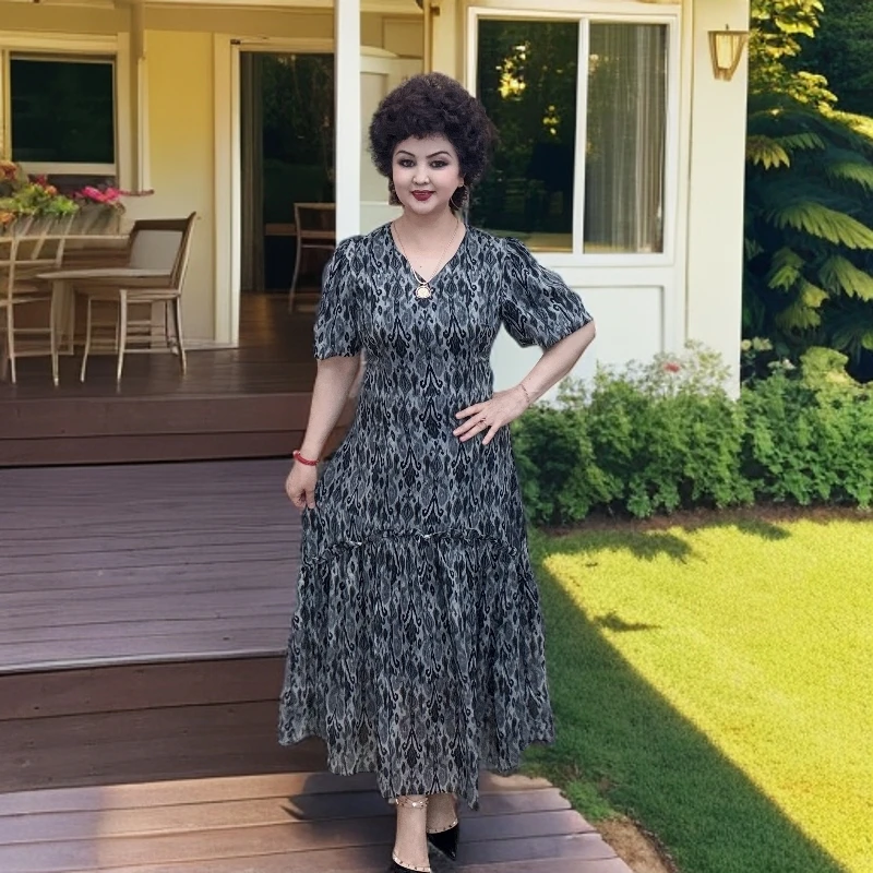 新款夏季高档艾特莱斯连衣裙 Xipeg Girep