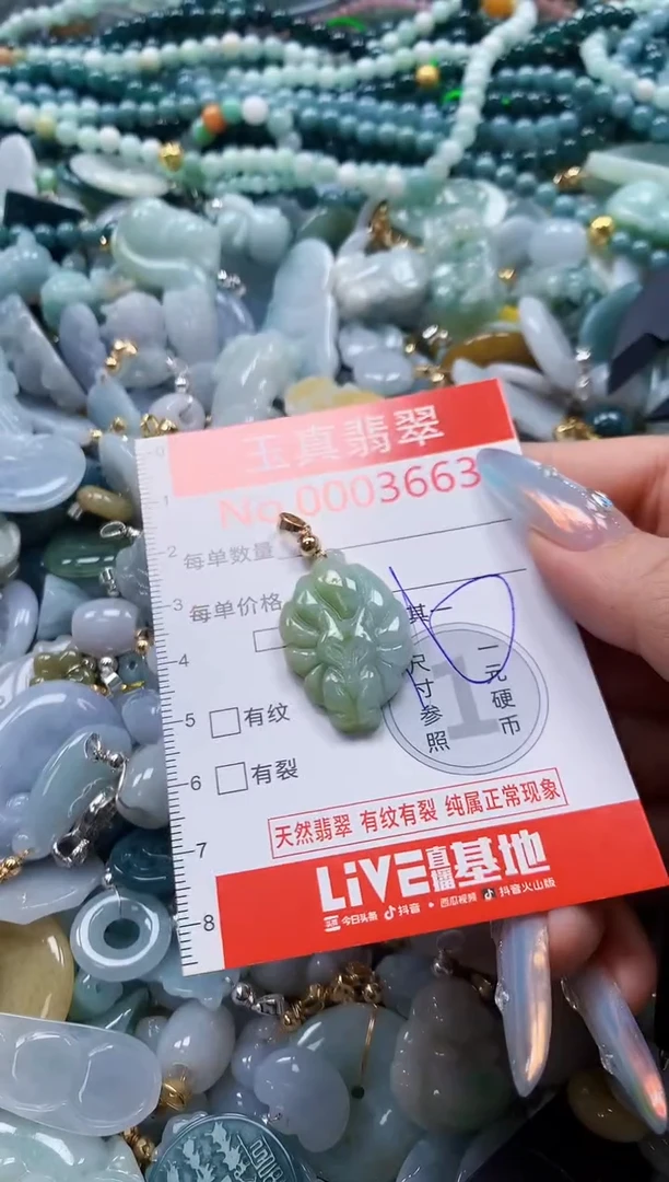 翡翠未镶嵌吊坠(不含链)3663
