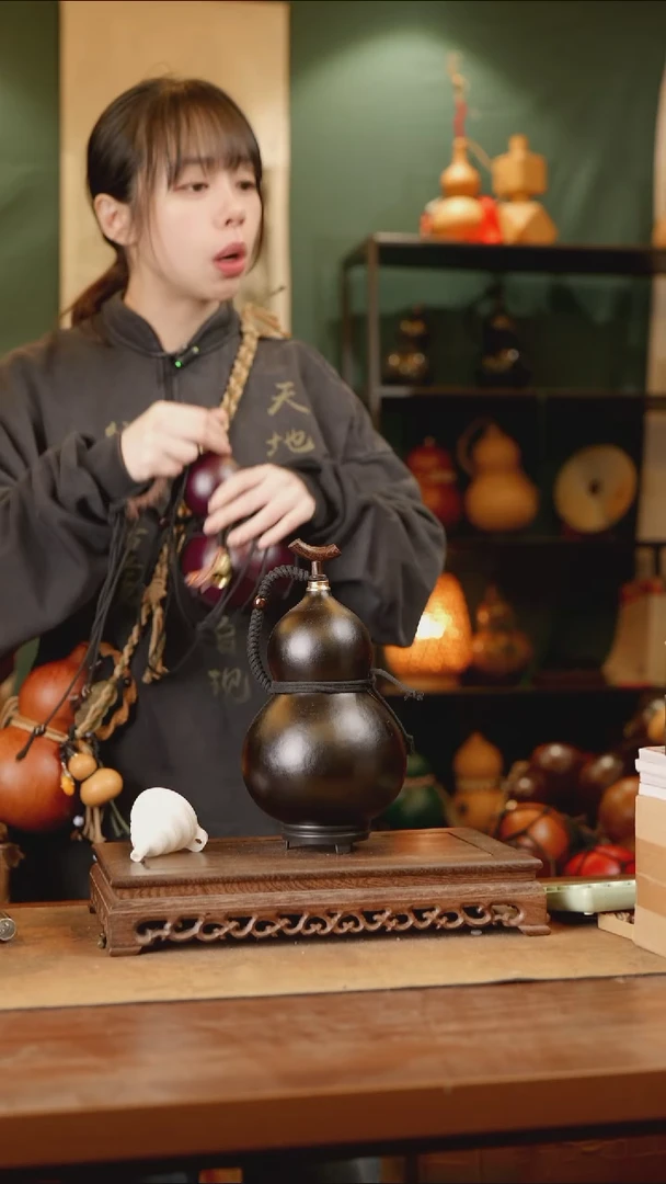 28号精品天然大漆酒葫芦一物一拍~