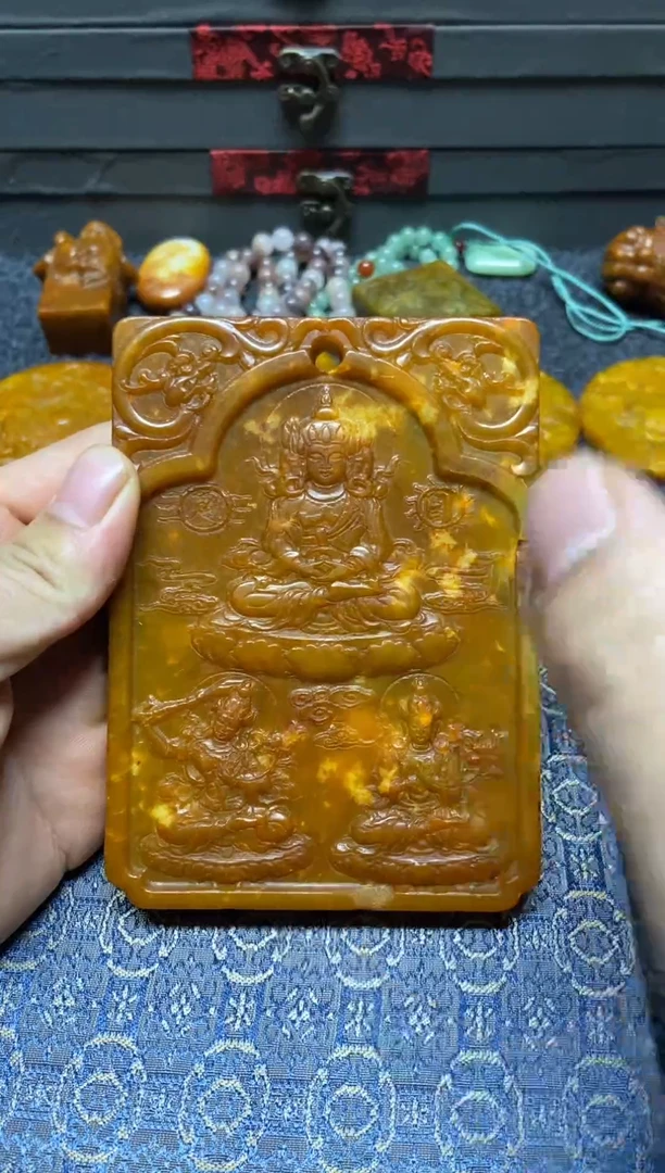 未镶嵌蛇纹石玉吊坠(不含链)直播间专用链接