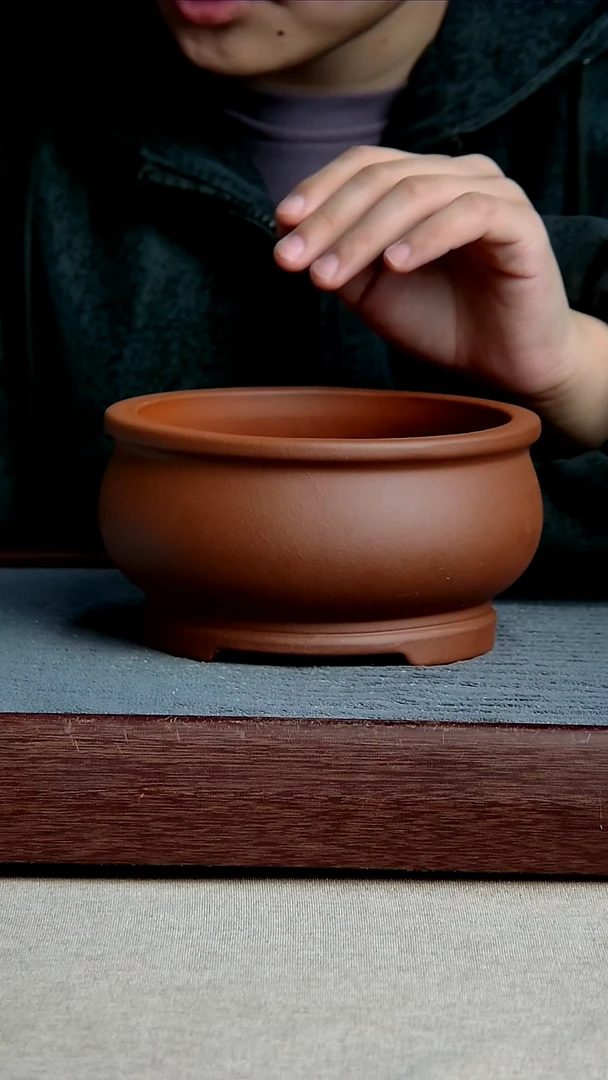 紫砂花盆14.5*8内径尺寸