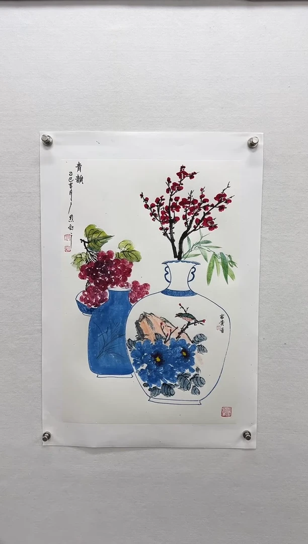 【闪购商品】书法张广恩-2.7平尺国画作品花瓶