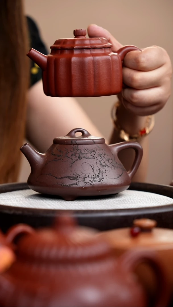 茶壶紫砂礼盒壶3把/012