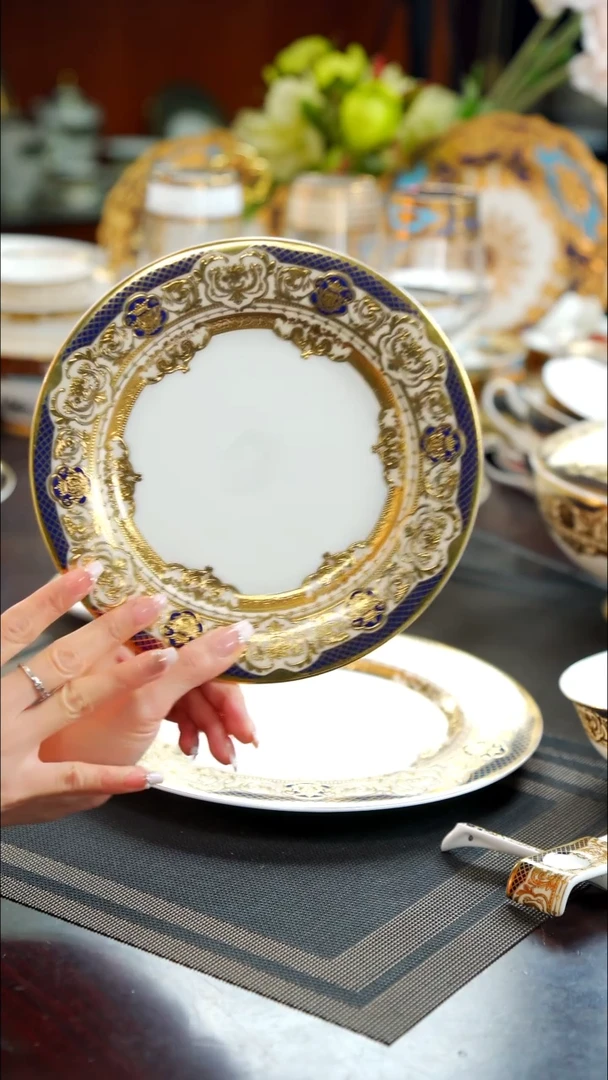 瓷片8英寸骨碟1个