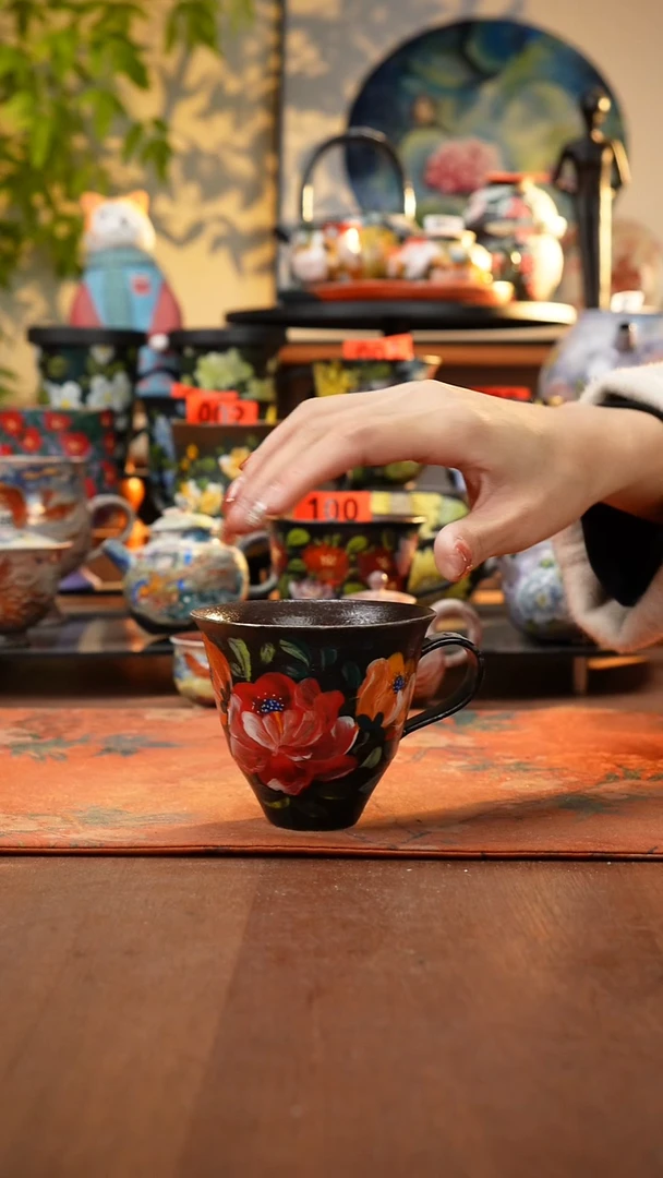 瓷片景德镇手工手绘358