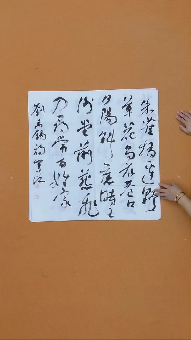 书法颉军红  甘肃 天水   68*68cm