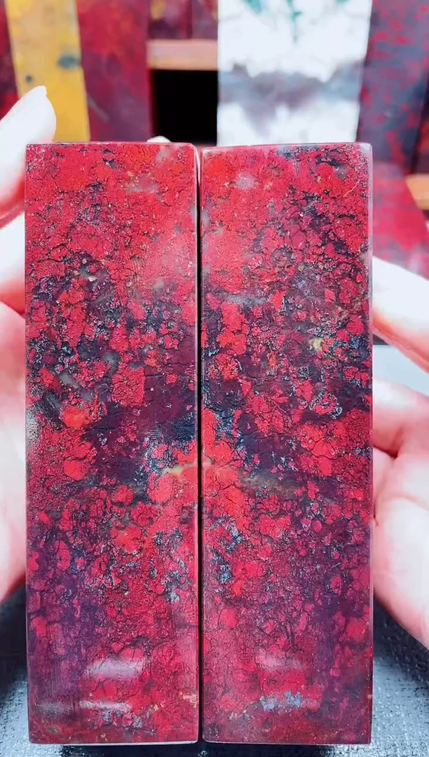 玉桂林鸡血玉素章--34