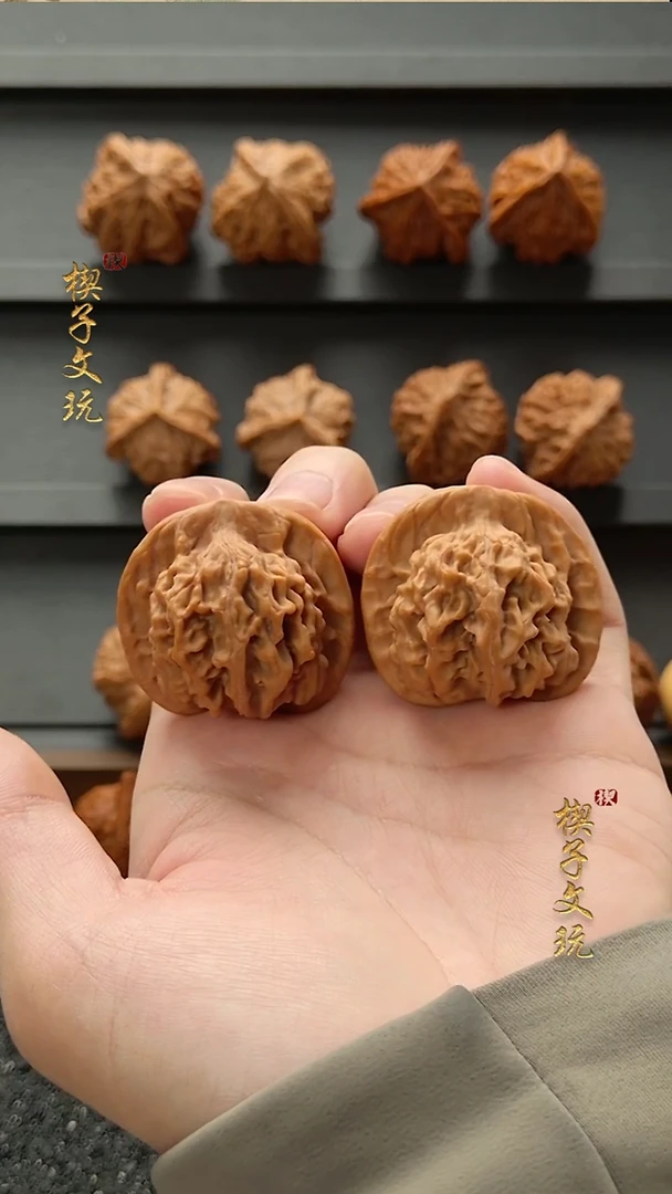 把件文玩核桃怀柔一代天地 39mm 对歪 大帽檐 全品无修