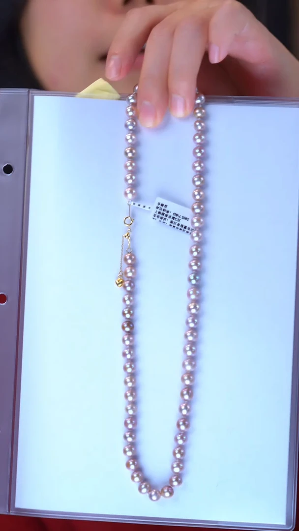 【闪购商品】淡水珍珠项链银S925镶嵌AJ1591