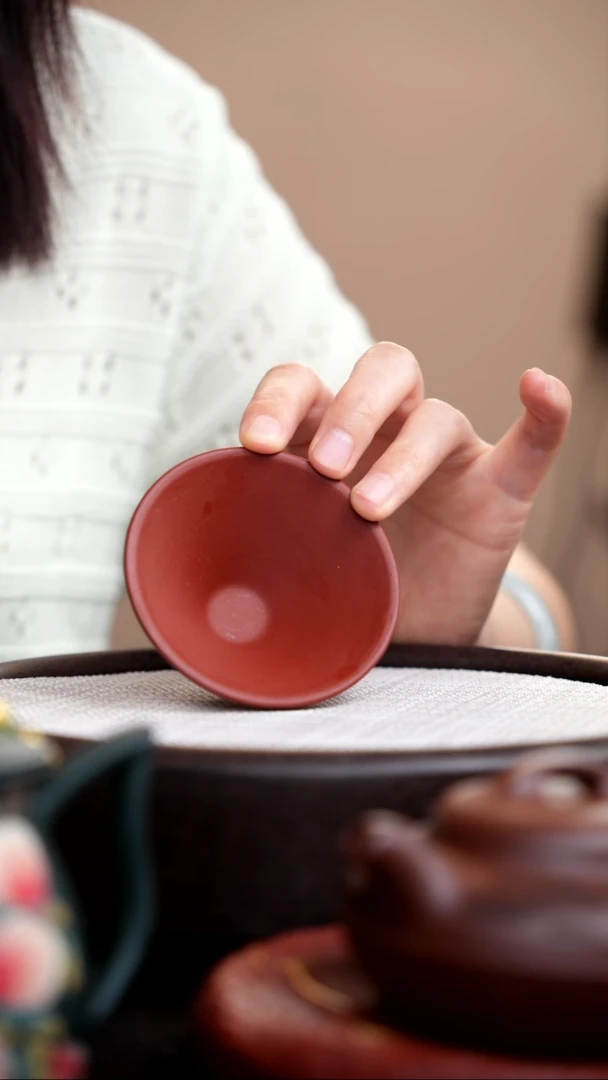 茶壶紫砂朱泥斗笠杯