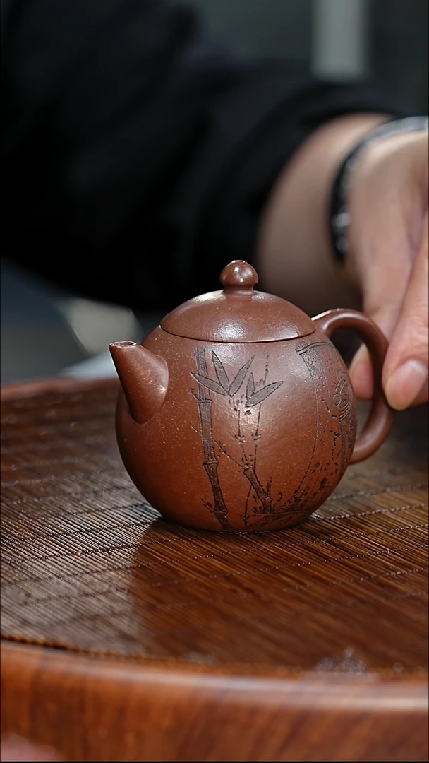 宜兴原矿高端紫砂 69老紫泥150cc