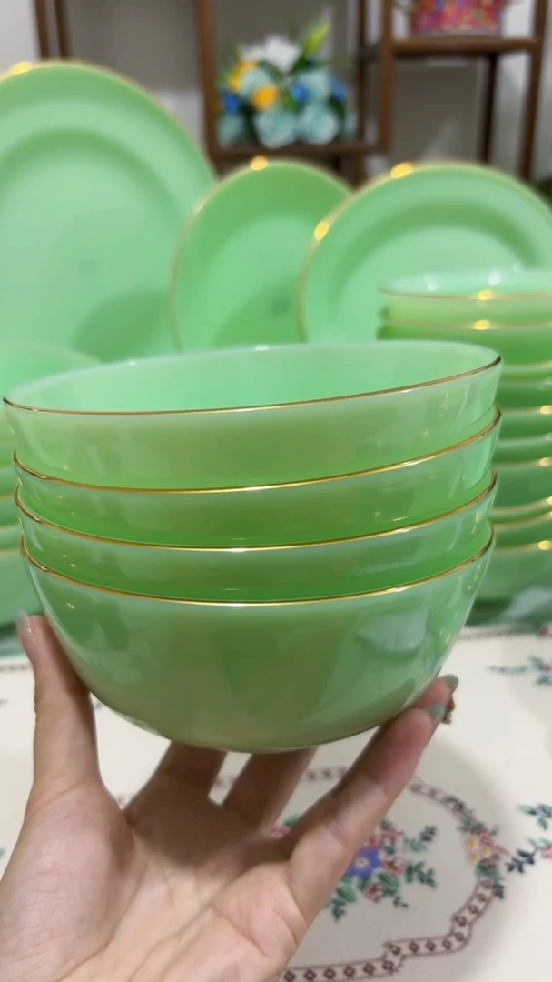 5.5英寸玉瓷碗4个口径13.8厘米