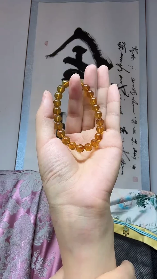 未镶嵌琥珀手链约卡8