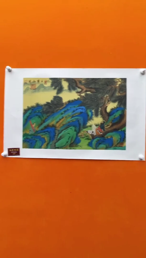 国画19雨荷老师绢本2.7平尺山水精品绘画作品