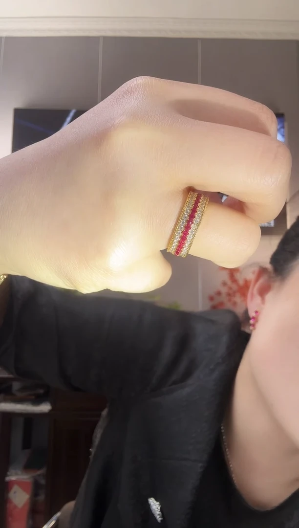 主播定制链接宽版戒圈