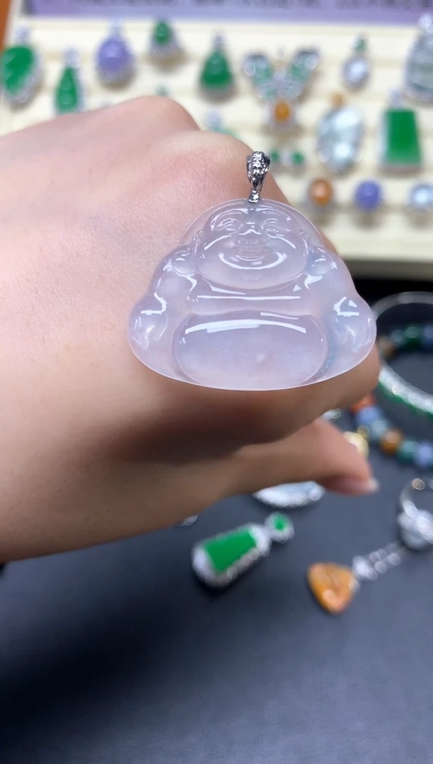 【闪购商品】翡翠吊坠(不含链)18K金镶嵌吊坠|2950+295