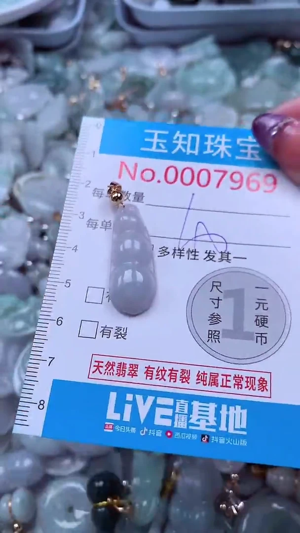翡翠未镶嵌吊坠(不含链)7969