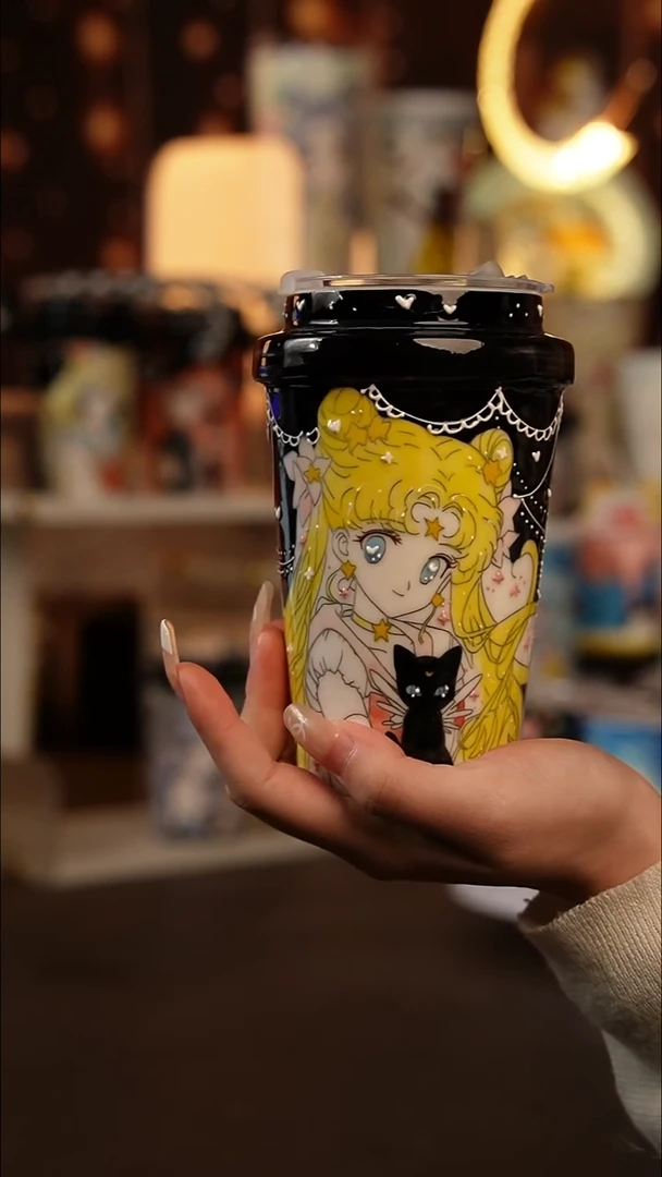 (玉泥）景德镇手工手绘文创陶瓷杯