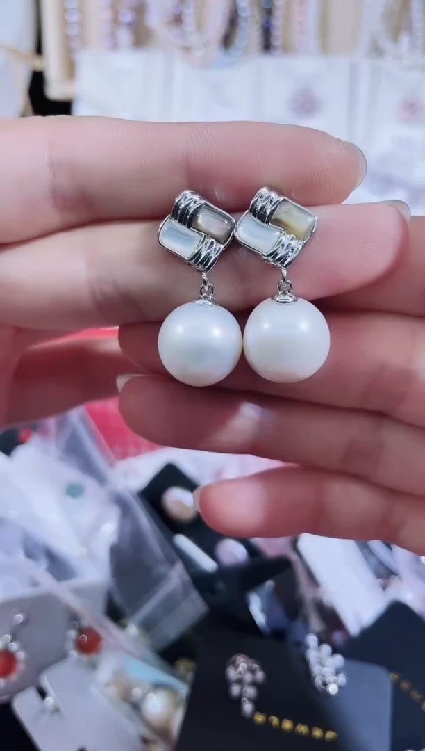 未镶嵌耳饰淡水珍珠耳钉多其性发其一