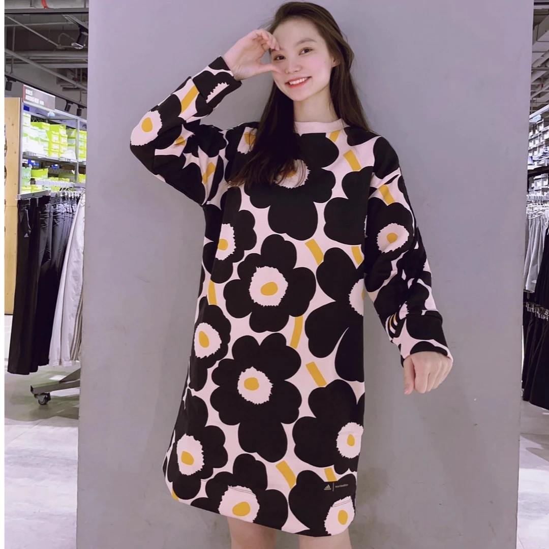 阿迪达斯Marimekko联名女子加绒裙  H57324