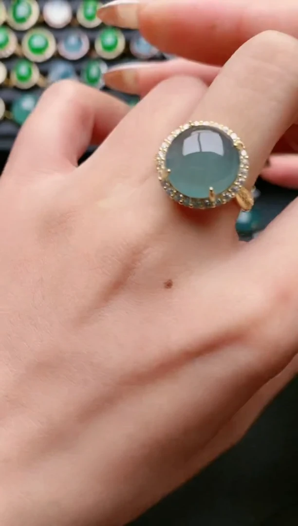 【闪购商品】翡翠戒指银S925镶嵌11111111